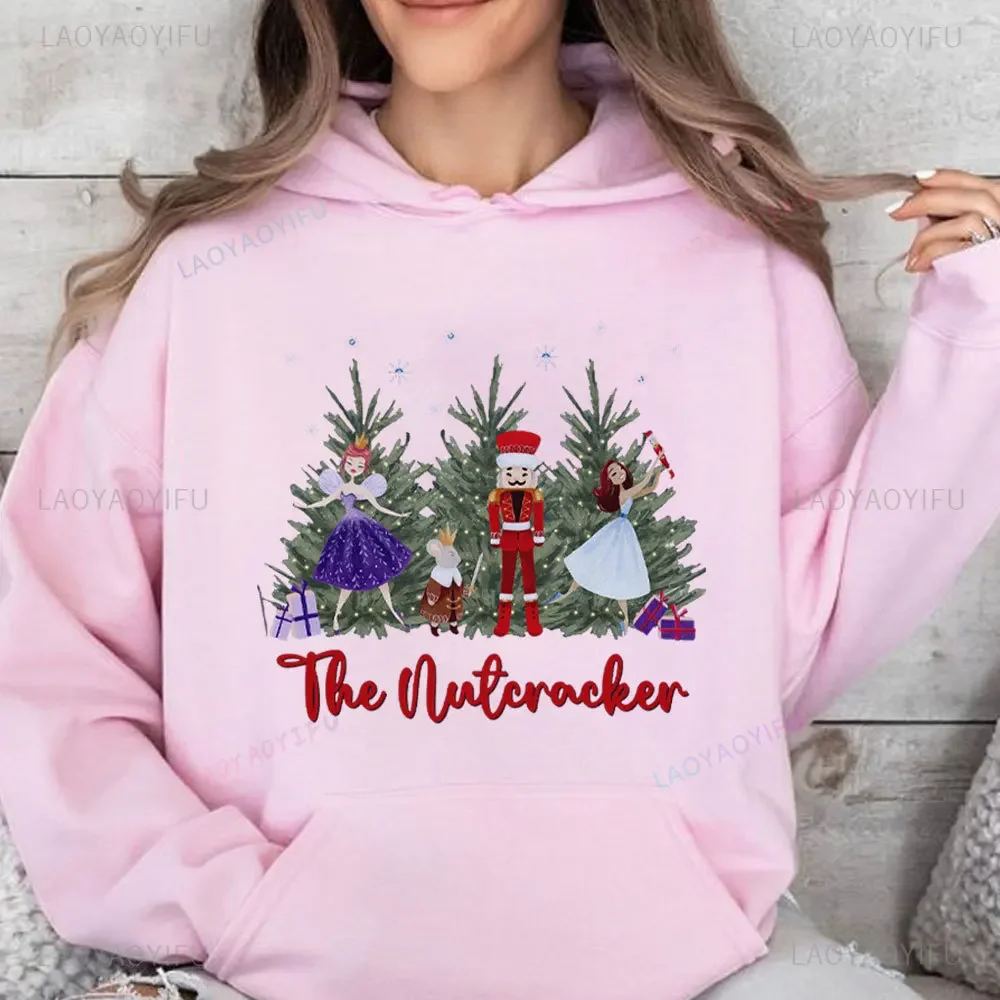 Nutcracker Hoodie Ballet Women Sweatshirt Gift for Ballerina Hoody Sweatshirt Ballet Dancer Gift Dance Teacher Christmas Hoodie