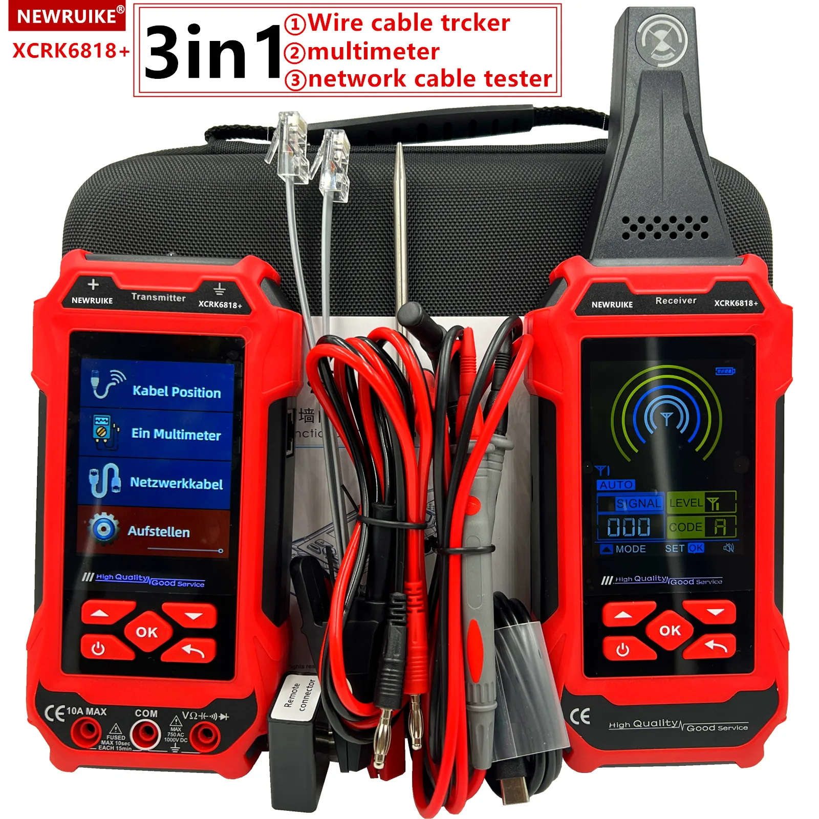 Professional Wire Tracker & Metal Pipe Locator Tool MS6818