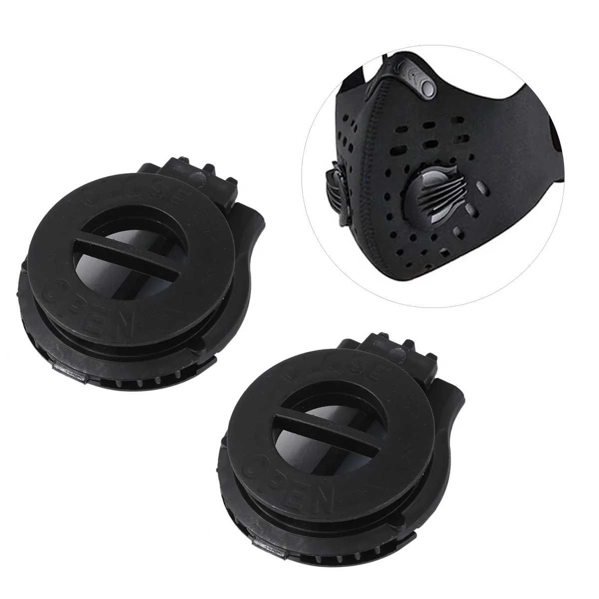 24pcs Mask Breather Replaceable Breathing Professional Strainer Supplies for Men Women (Black)