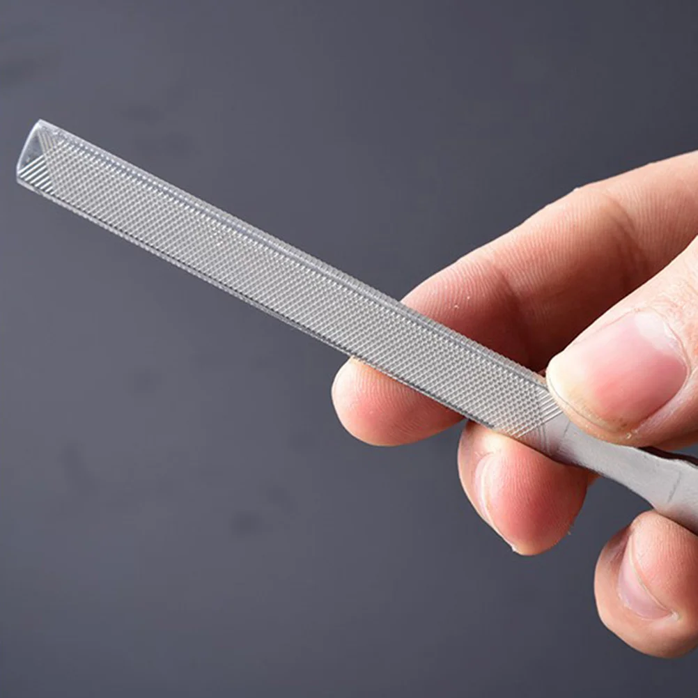 2個入りアートツールキット ステンレス製ネイルファイル 指の爪やすり プロ用マニキュアセット 家庭用サロン用 サファイアファイル