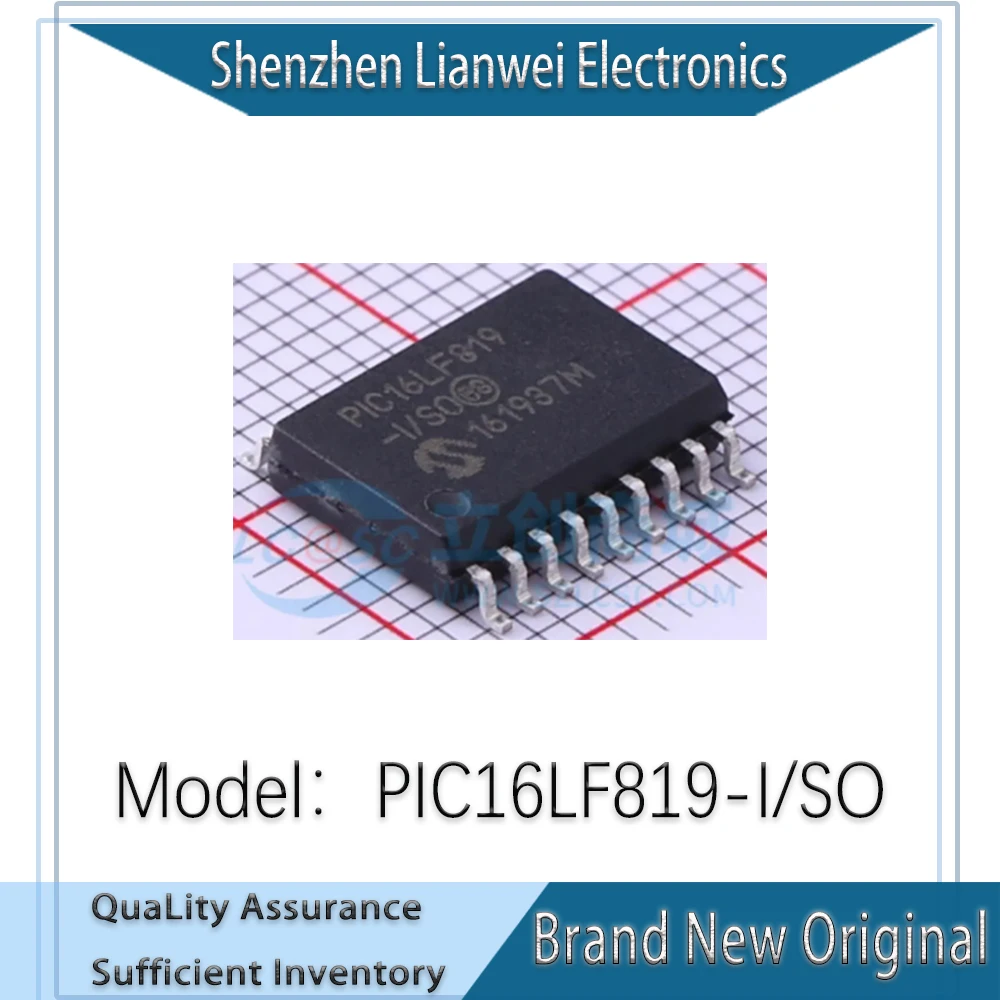 

100% New Original PIC16LF819-I/SO PIC16LF819 IC MCU Chipset SOP-18