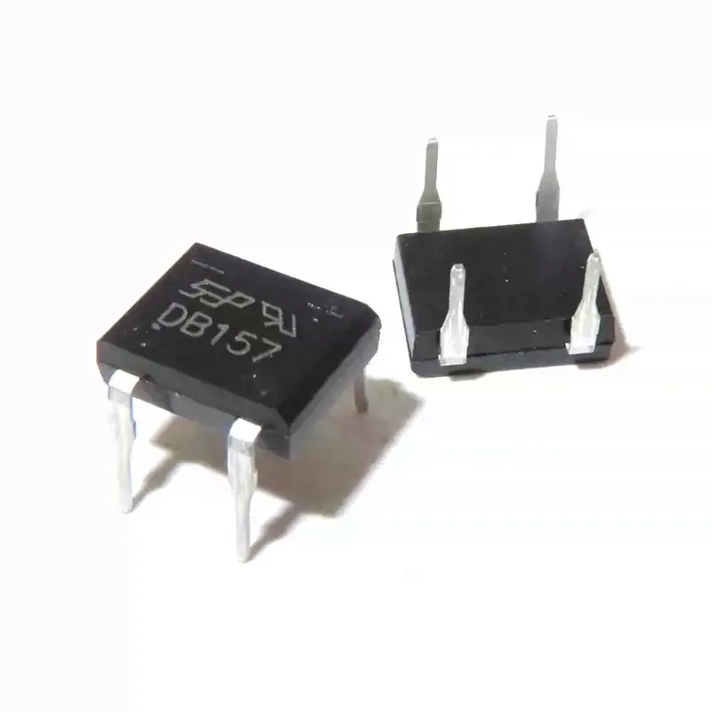 10PCS New DB157S SOP4 SMD Bridge Rectifier 1.5A 1000V Single-phase Passivated Rectifier DB157 DIP-4 Rectifier Square Bridge