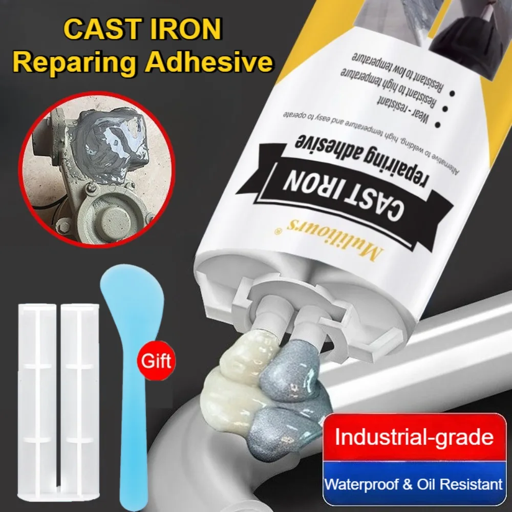 

Высокопрочная металлическая ремонтная паста-флюс, эпоксидный клей для ремонта чугуна, сварочный клей, клей для устранения протечек, флюс для механической сварки