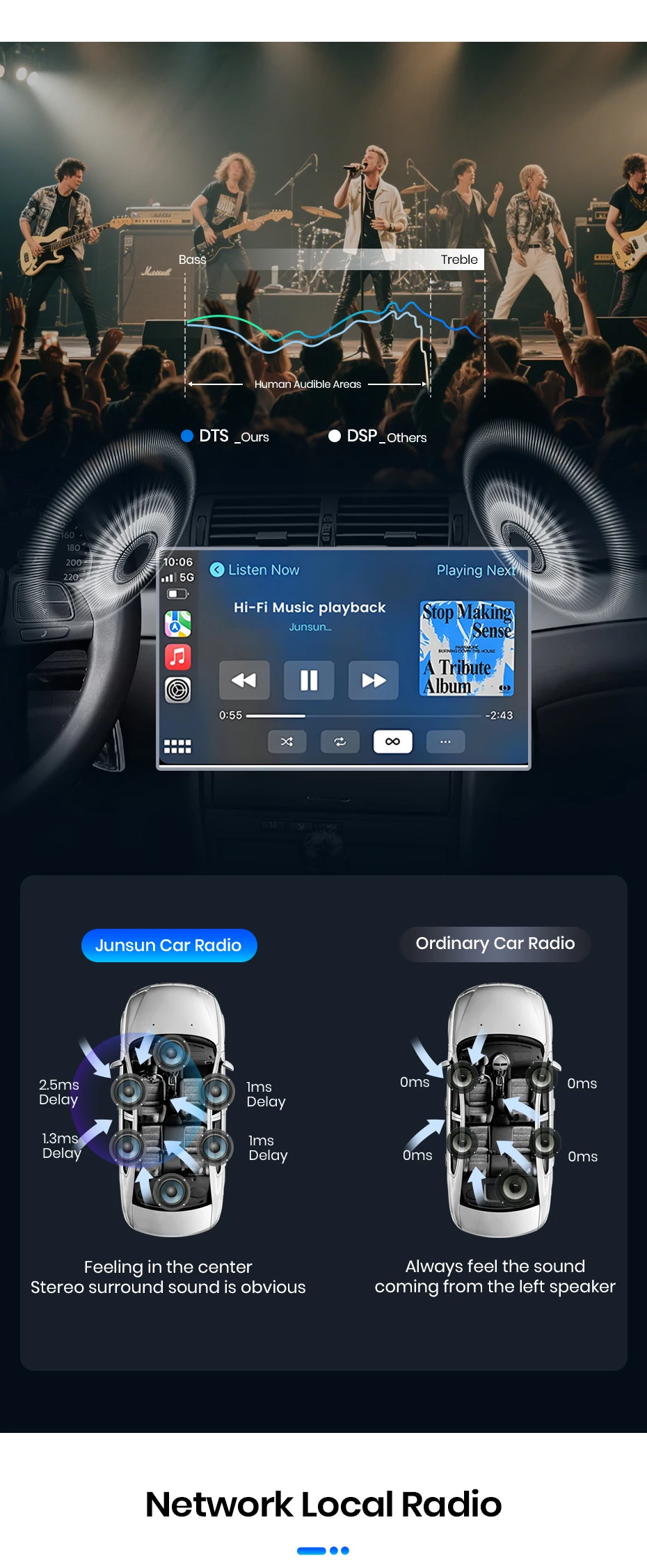 Junsun Universal Auto Radio Stereo Multimedia Video CarPlay Android Auto Intelligen systeme Für Ford Peugeot Citroen Fiat 7/9/10" – Detail 13