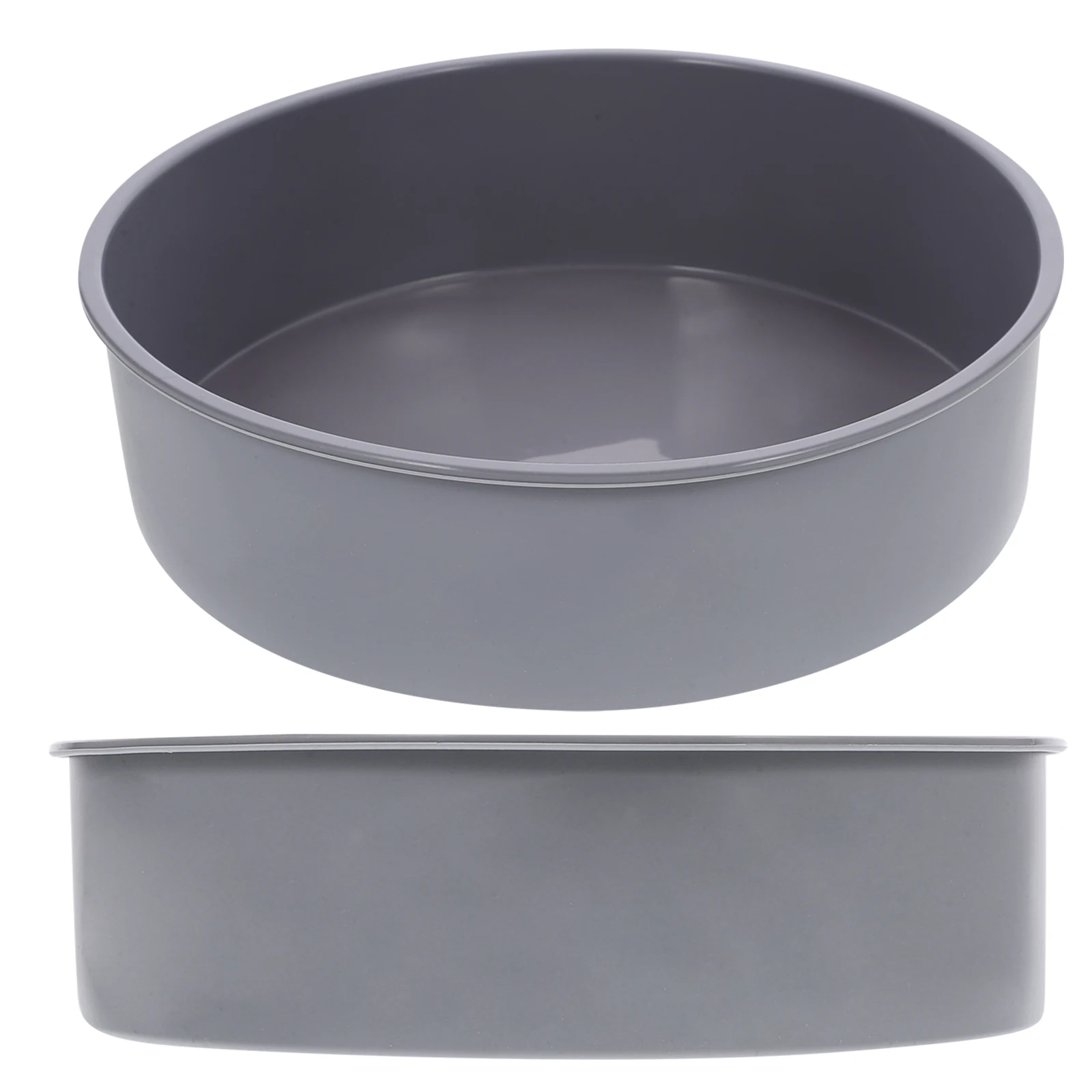 

2Pcs Grey 8Inch Round Silicone Cake Molds Nonstick Baking Pans HeatResistant Washable CakePan