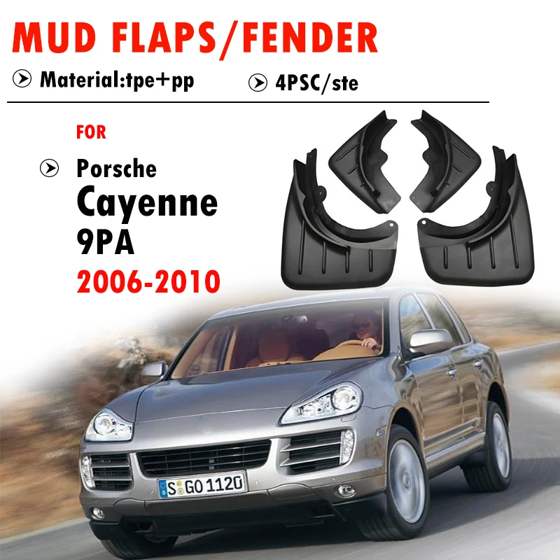 

For Porsche Cayenne 9PA Mudguard Fender Mud Flaps Guards Splash Mudflaps Car Accessories 4pcs 2006 2007 2008 2009 2010