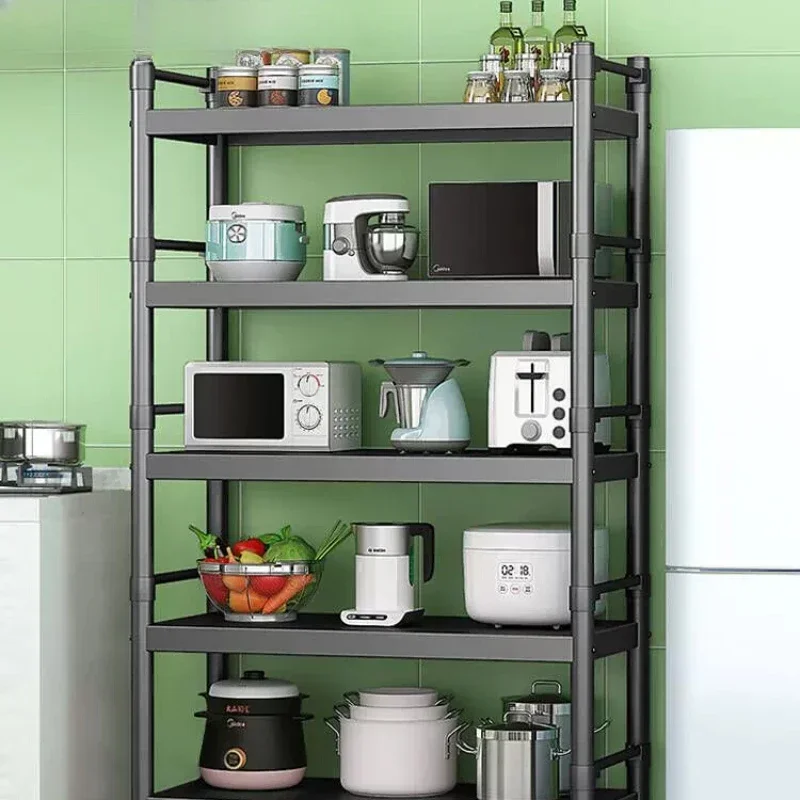 Kitchen shelves, floor-standing multi-layer microwave racks, storage shelves, multi-purpose ovens, storage shelves