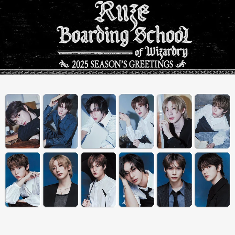 12pcs/Set Kpop RIIZE 2025 Season's Greetings Card Korean Style LOMO Card Double Sides Printing Photocard SOHEE Fans Collection