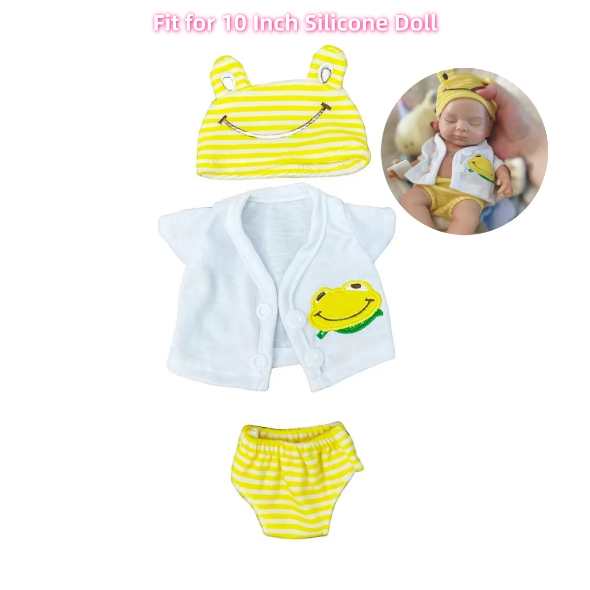 Fashion Doll Clothes Accessories Set 4 Styles Nice Style Fits 10 or 13 Inch Silicone Dolls Well Doll Outfits for Kids
