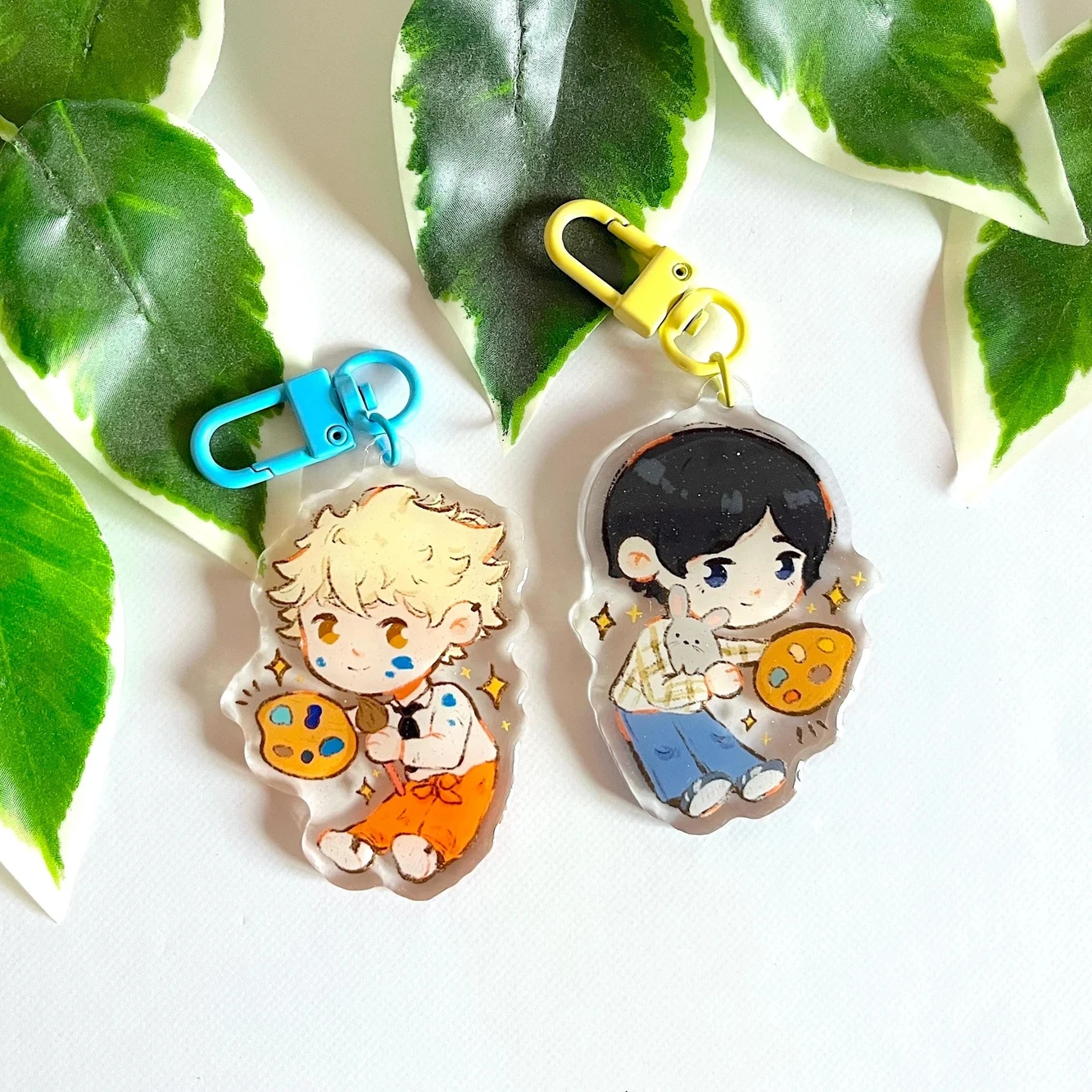 Blue Period Anime Keychains Acrylic Charm Yatora Yotasuke Cute Fanart Keychains for Fans