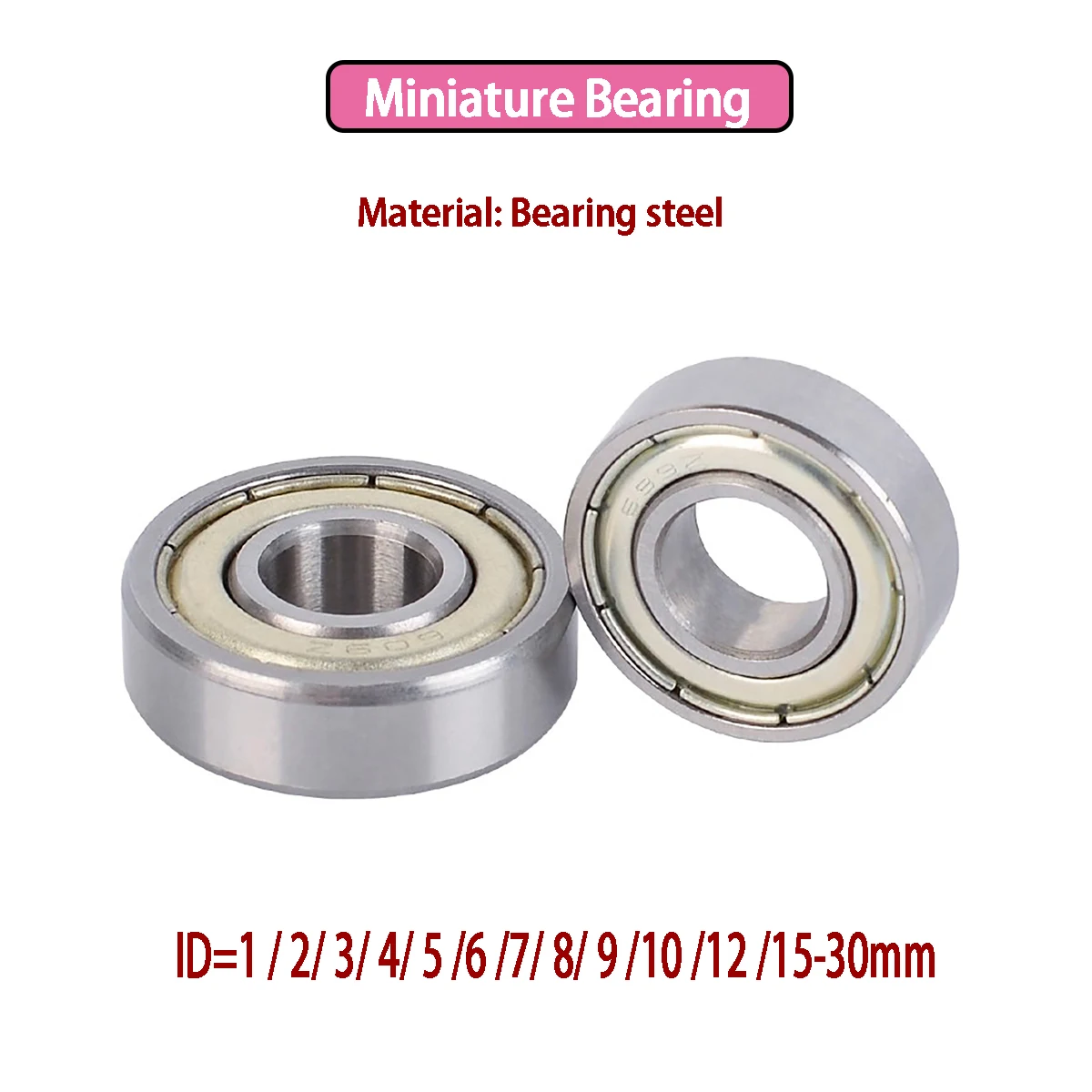 

Comprehensive Miniature Bearings Set - Inner Diameter 1-30mm, High-Speed , Precision Small Ball Bearings Assortment