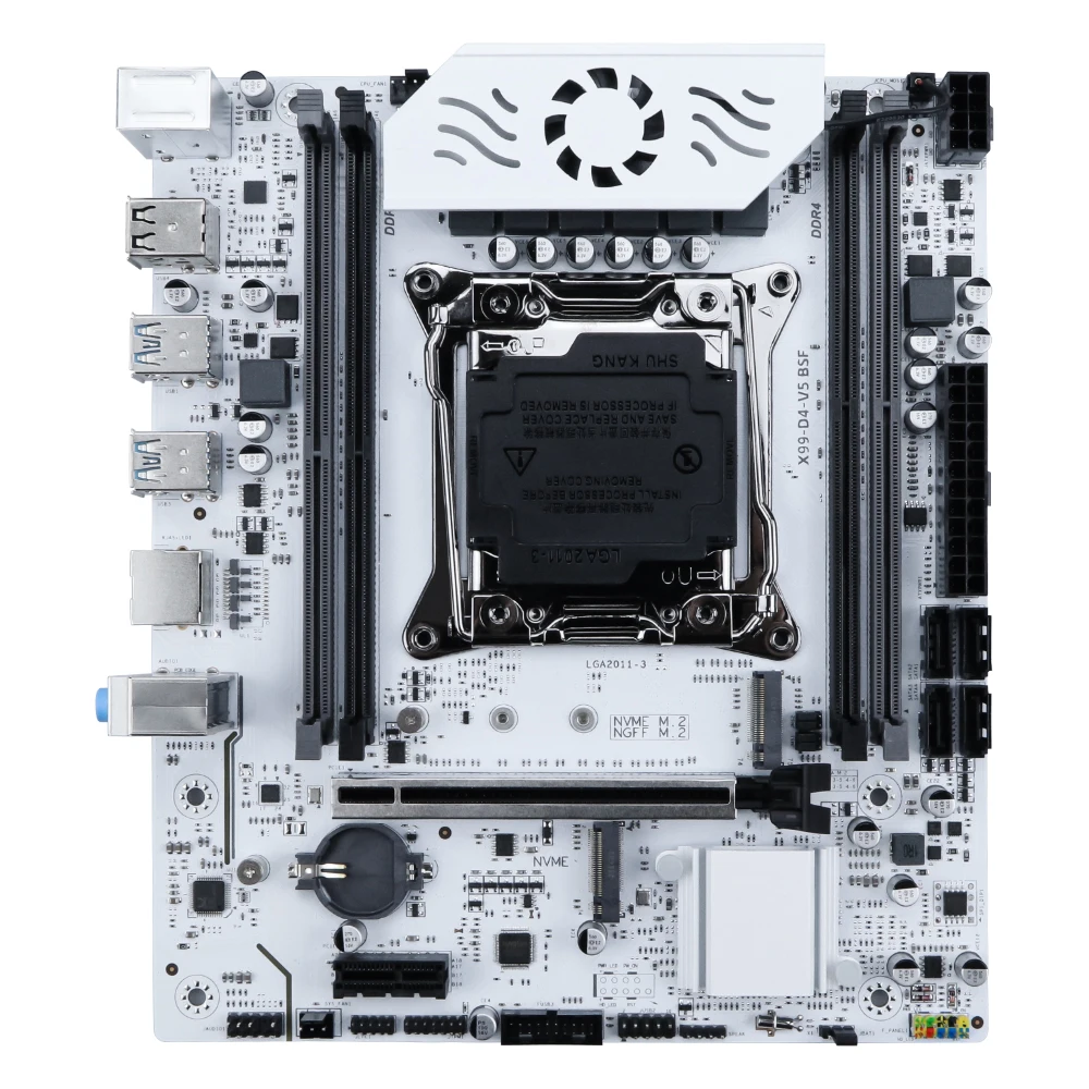 Комплект материнской платы SOYO White X99 с процессором E5-2650 V4 и DDR 2133 МГц 8 ГБ * 2 = 16 ГБ ОЗУ LGA2011-3 Чипсет C612 Двухканальный DDR4 M.2