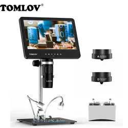TOMLOV DM601 Digital Microscope 1500X Triple Lens 7