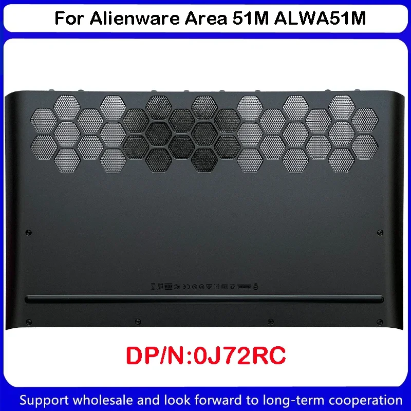 Funda inferior para portátil Dell Alienware Area 51M ALWA51M, nueva, 0J72RC