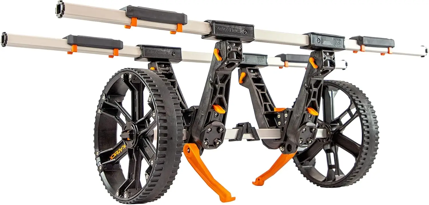 Kayak Carts - Easy Assembly Collapsible Kayak Adjustable Transport Carrier Dolly | Kayak Fishing Accessories