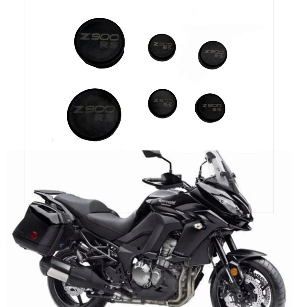 

6 шт. крышка с отверстием в раме мотоцикла, заглушка для Kawasaki Z900RS 2017 2018 19 2020