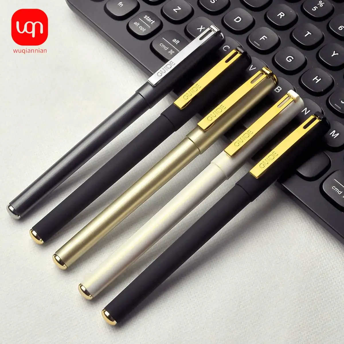 

Luxury quality Red Black Silver Business office Medium Nib Rollerball Pen New School student Supplies Pens