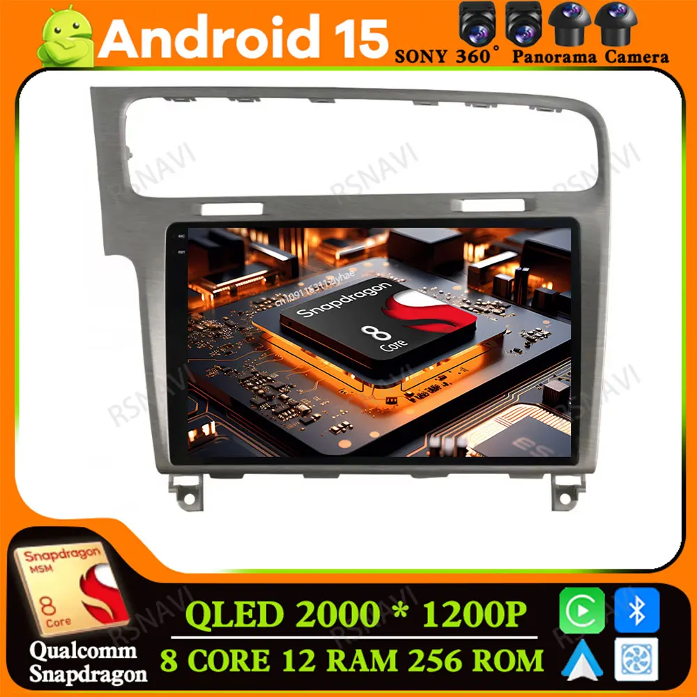 

Android 15 for Volkswagen VW Golf 7 MK7 GTI 2013-2017 BT 4G LTE Multimedia Qualcomm DSP Stereo QLED Head Unit Viedo Player DVD