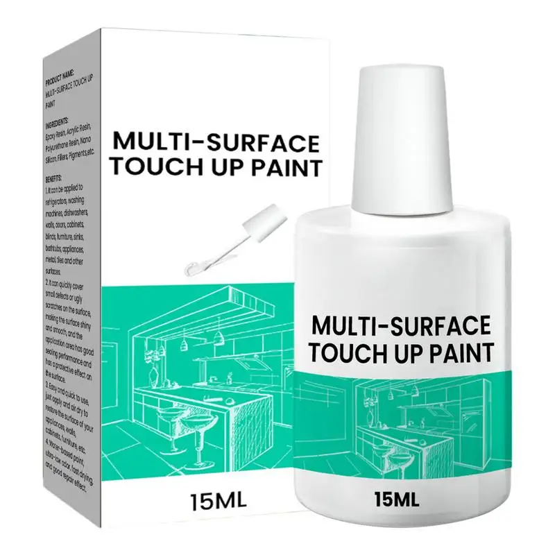 

Multi-Surface Paint For Wall Small Brush Wall Repair Paint Interior House Appliance Paint Repair White Scratch Repair Small