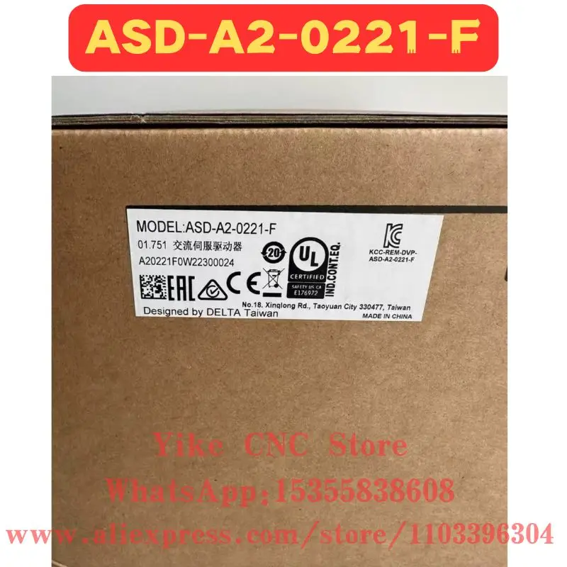 Brand New Original ASD-A2-0221-F Servo Drive