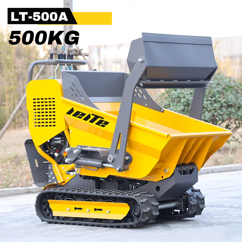 

CE Certified mini dumper 800kg 500kg caterpillar dumper dump truck With automatic loading/unloading and lifting functions EPA