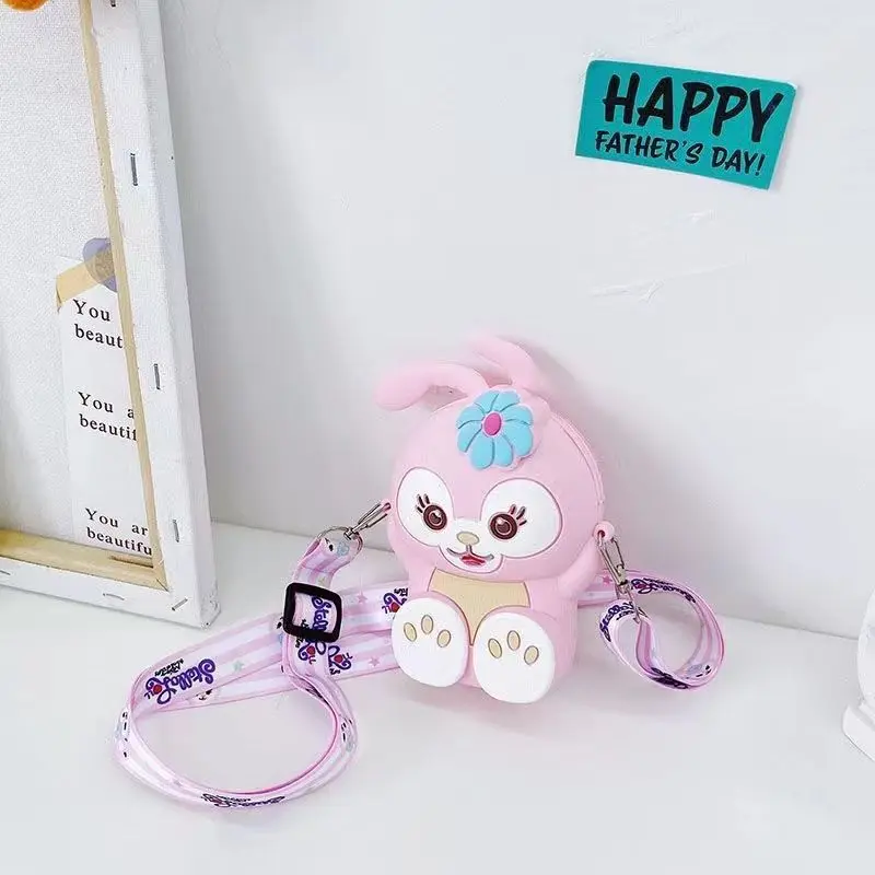 Cute StellaLou Kawaii Cartoon Figure Children's Personalized Fashion Portable one-shoulder Cross-body Silicone bag Girls Gift