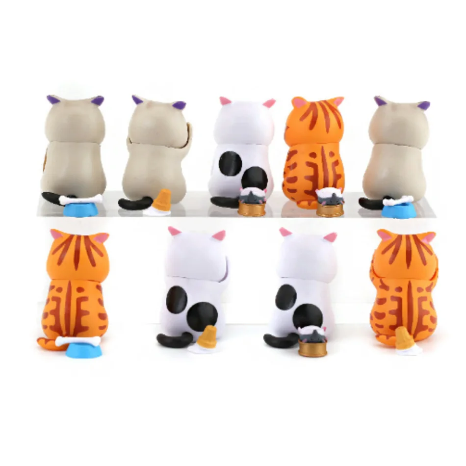 1Pcs/9Pcs 재미 미니 고양이 미스터리 상자 귀여운 분노와 고통 표현 블라인드 박스 어린이 생일 Christma 선물 사랑스러운 물건