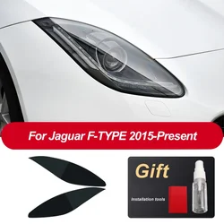 Car Headlight Protective Film Headlamp Transparent Black TPU Sticker For Jaguar E-Pace F-Pace F-Type I-Pace XE XJ Accessories