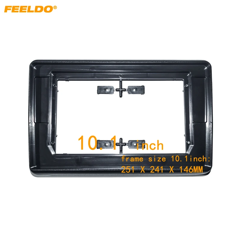 

FEELDO Car Audio 10.1" Big Screen DVD Fascia Frame Adapter For Honda Vezel/XRV 14-17 2Din Dash Installation Panel Frame Kit