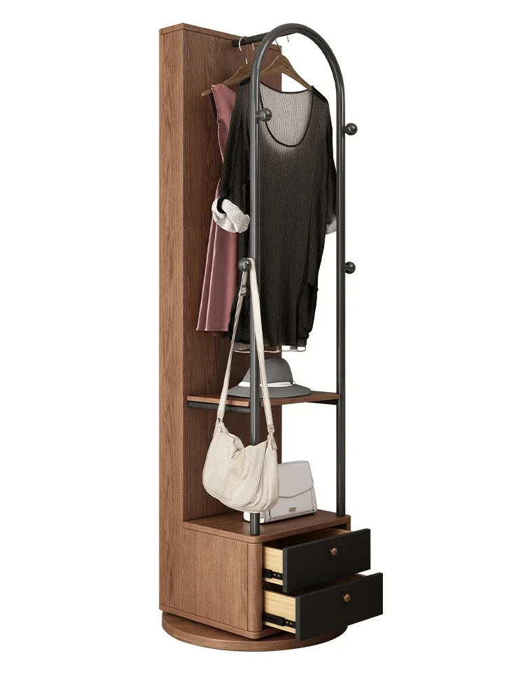 

Nordic rotating mirror cabinet modern minimalist household full-length mirror floor mirror coat rack