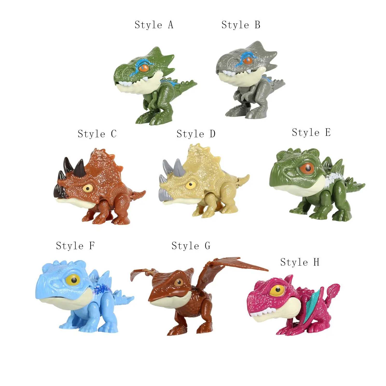 Finger Dinosaur Toy Model Party Favour Novelty Easter Gifts Practice Prank Children Cute Little Kids for Child 3 Years Old above