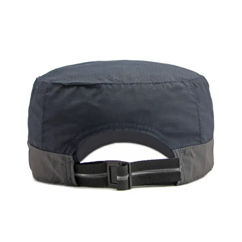 Snapback หมวกฤดูใบไม้ผลิฤดูร้อนใหม่ผู้ชายหมวก Vintage Breathable ทหารหมวกครีมกันแดดแบนหมวกสําหรับชายตกปลาหมวก