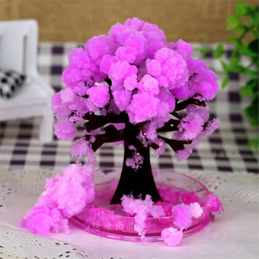 

1 PCS Desktop Cherry Blossom Cool Japan!ThumbsUp!Magic Japanese Sakura Tree-Brand Made in Japan Paper Trees Science Nature Toys