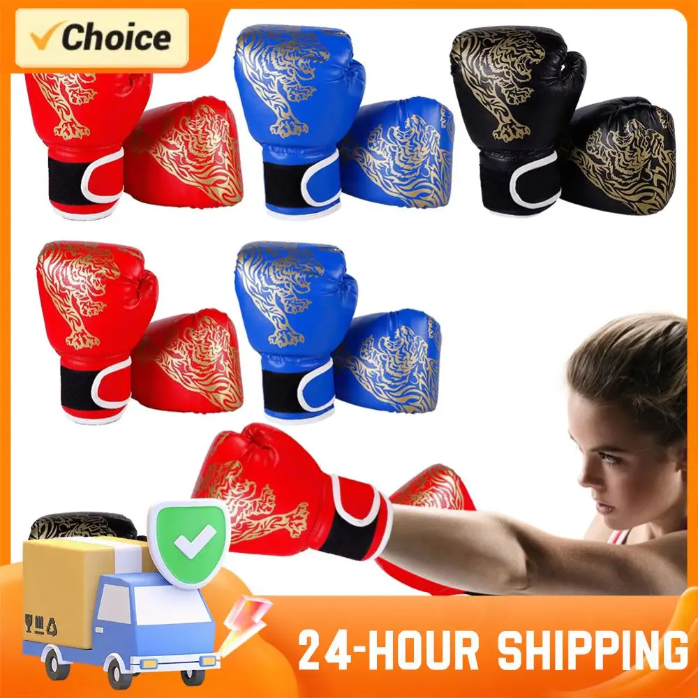 

Безопасные боксерские перчатки для взрослых и детей из искусственной кожи, профессиональные тренировочные боксерские перчатки, защита для рук, тренировочные боевые перчатки