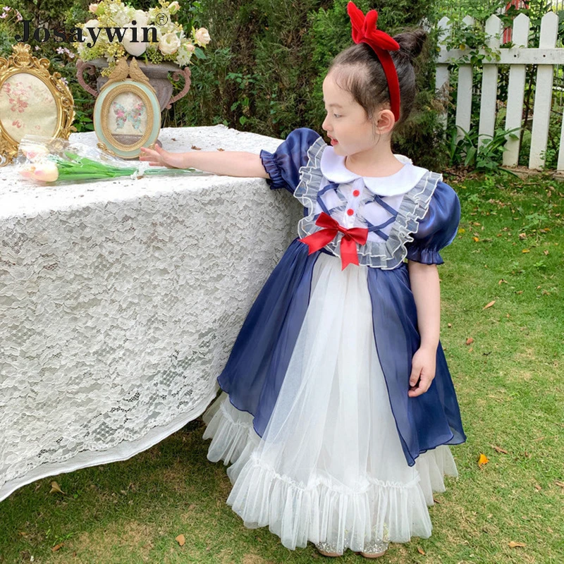 

Long Dress for Girl Vestidos A-LINE Birthday Party Princess Evening Girl Dresses Mesh Wedding Dresses Children Clothes Girls