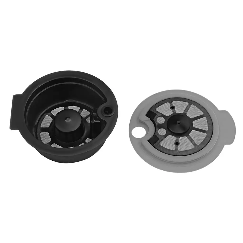 Reusable PP Coffee Capsules with Slicone Lid Compatible With Bosch Machine for Tassimo Refillable Coffee Filter Cups Easy Clean