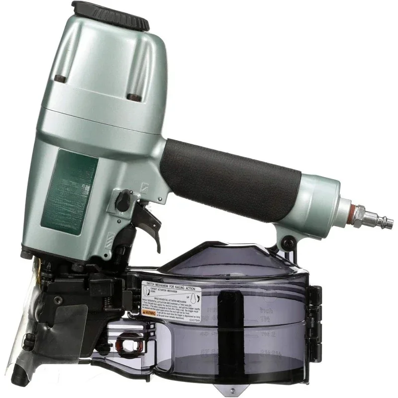 Coil Siding Nailer, 1-1/2 inch to 2-1/2 inch Siding Nails, Side load, Tilt Bottom Magazine