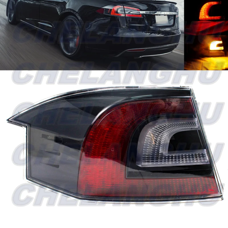 

For Tesla Model S 2016 2017 2018 2019 2020 2021 European version Left Outer Side LED Rear Tail Lamp Light