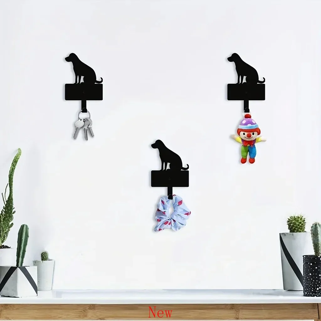 Metal Wall Decor Coat Hooks Dog Metal Signs Metal Dog Sign Pet Wall Hanging Dog Decor Hanger Animal Decoration Art Lover Gift wa