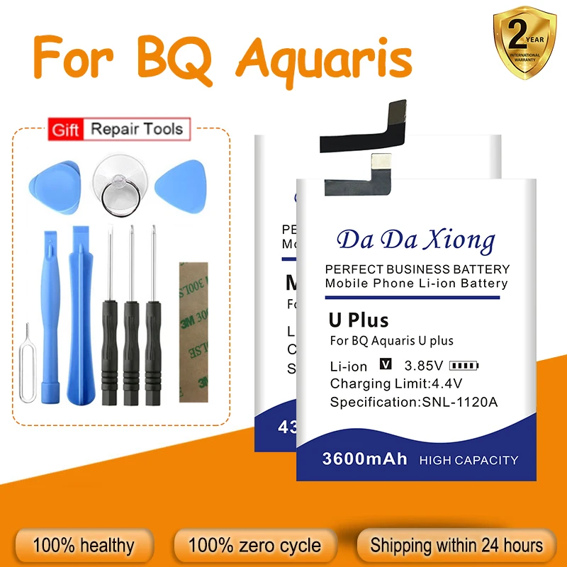 DaDaXiong-Новый аккумулятор для BQ Aquaris X X5 M5 U V BQ-5034 Pro Plus, аккумуляторы с обновлением + набор инструментов, 2022