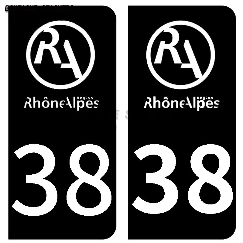 License Plate Sticker F Europe 03 Allier01 Ain 74 License Plate Components 69 RA Waterproof Polyethylene Sticker