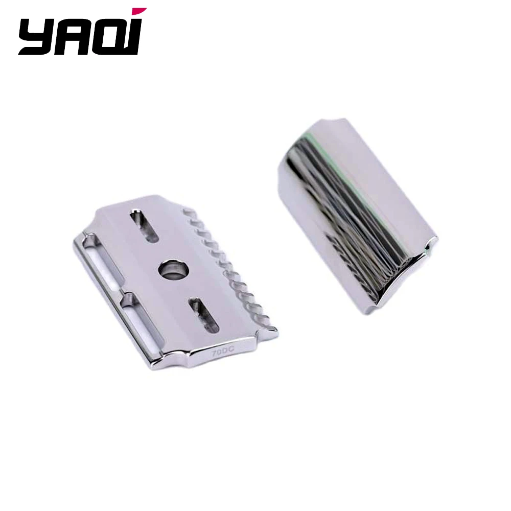 

YAQI Vostok 70DC 316 Stainless Steel Polished Dual Comb Safety Razor Head with 0.7mm Blade Gap