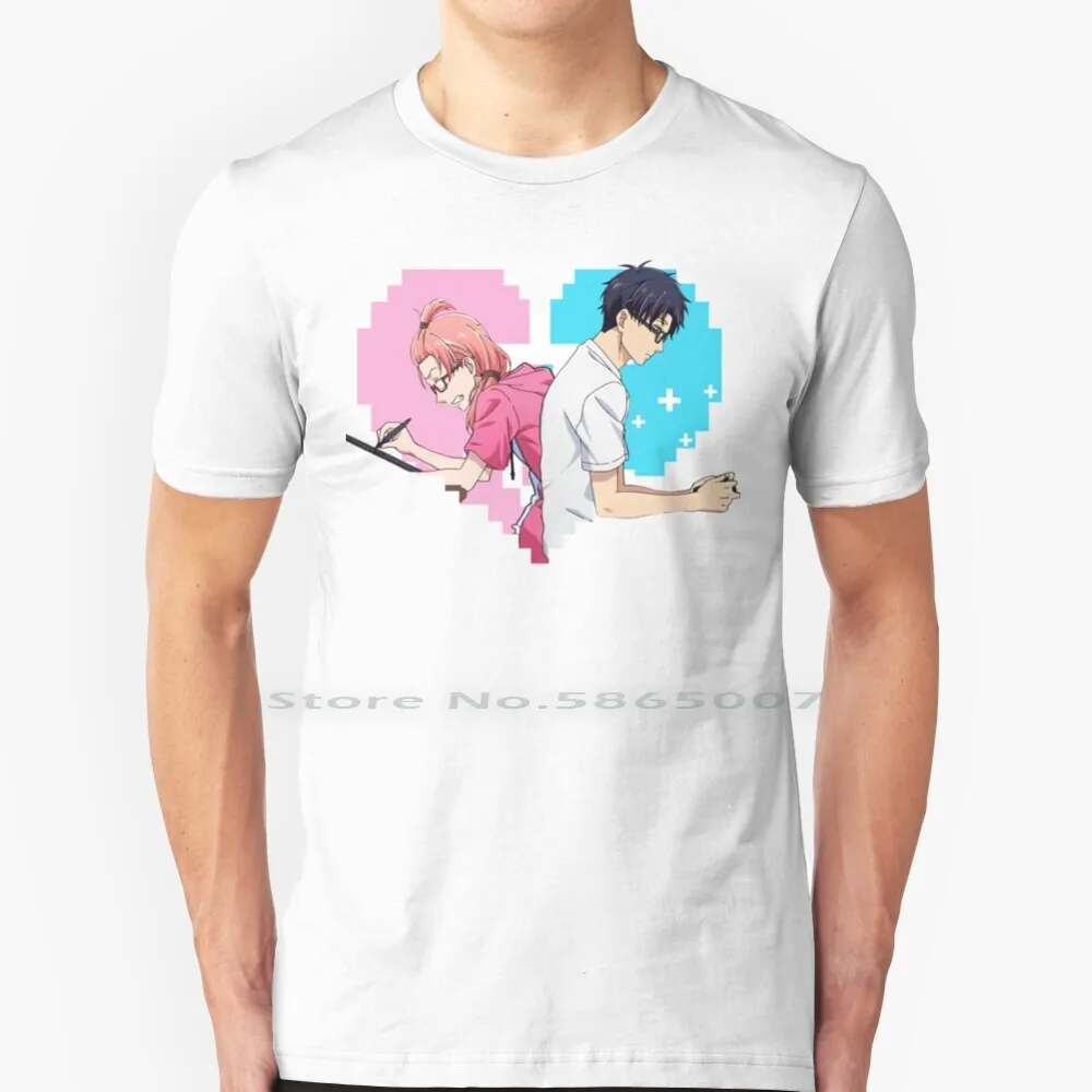 Ni Koi Wa Muzukashii 100% Cotton T Shirt Life Ni Koi Wa Muzukashii Love Is Hard For Wotakoi Seinen Shonen Narumi Momose