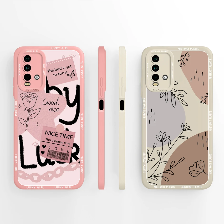 Case For Redmi 9T 9 Power Cute Collage Painting Flower Style Silicone Soft Phone Cover For Redmi 9Power Funda Redmi9T 9 T Bumper