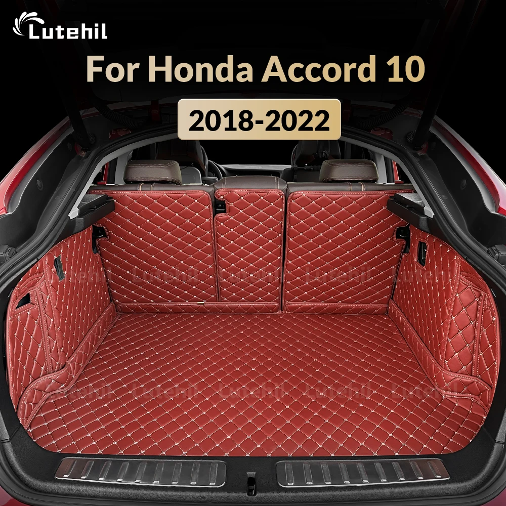 

Подкладка багажника для Honda Accord 10 2018-2022 21 20 19, полное покрытие, коврик в багажник, коврик с защитными накладками на спинку, полный комплект автомобиля