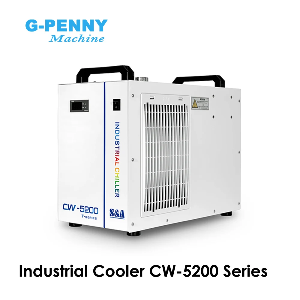 S & A CW-5200 산업용 냉각기, 수냉식 기계, CW5200 CW5202 CO2 레이저 기계, CNC 라우터 기계, 1400W 냉각 용량 