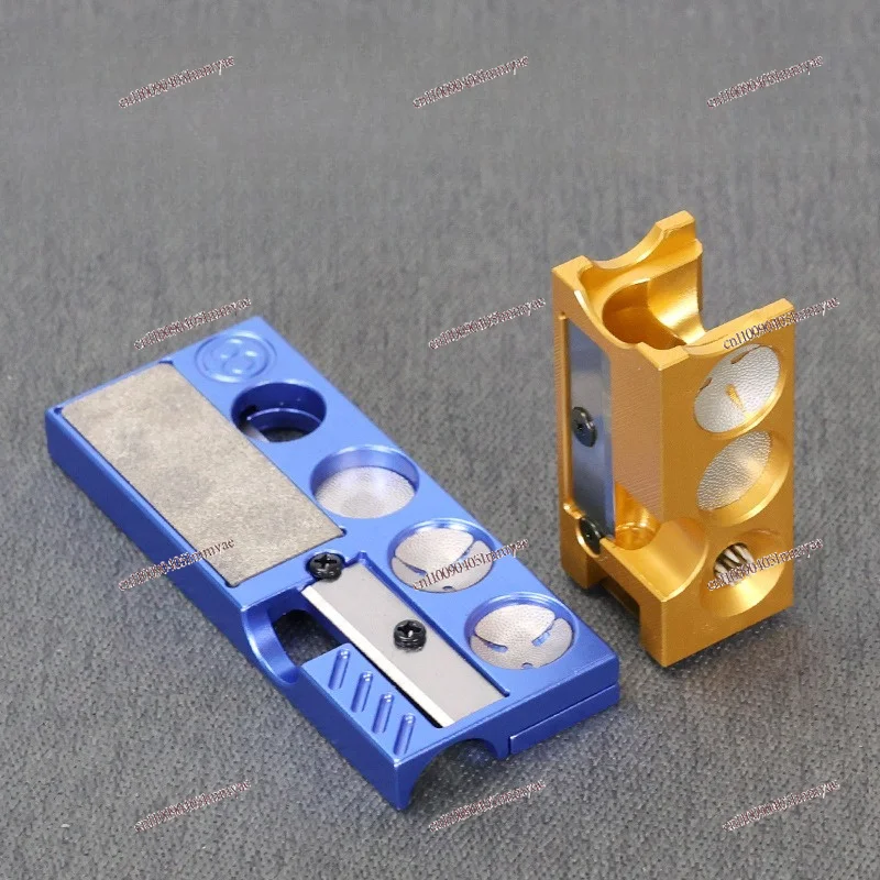Billiard Cue Leather Head Repairer Billiard Cue Repair Tool Head Grinder Includes Blades Metal Resin Billiard Ball