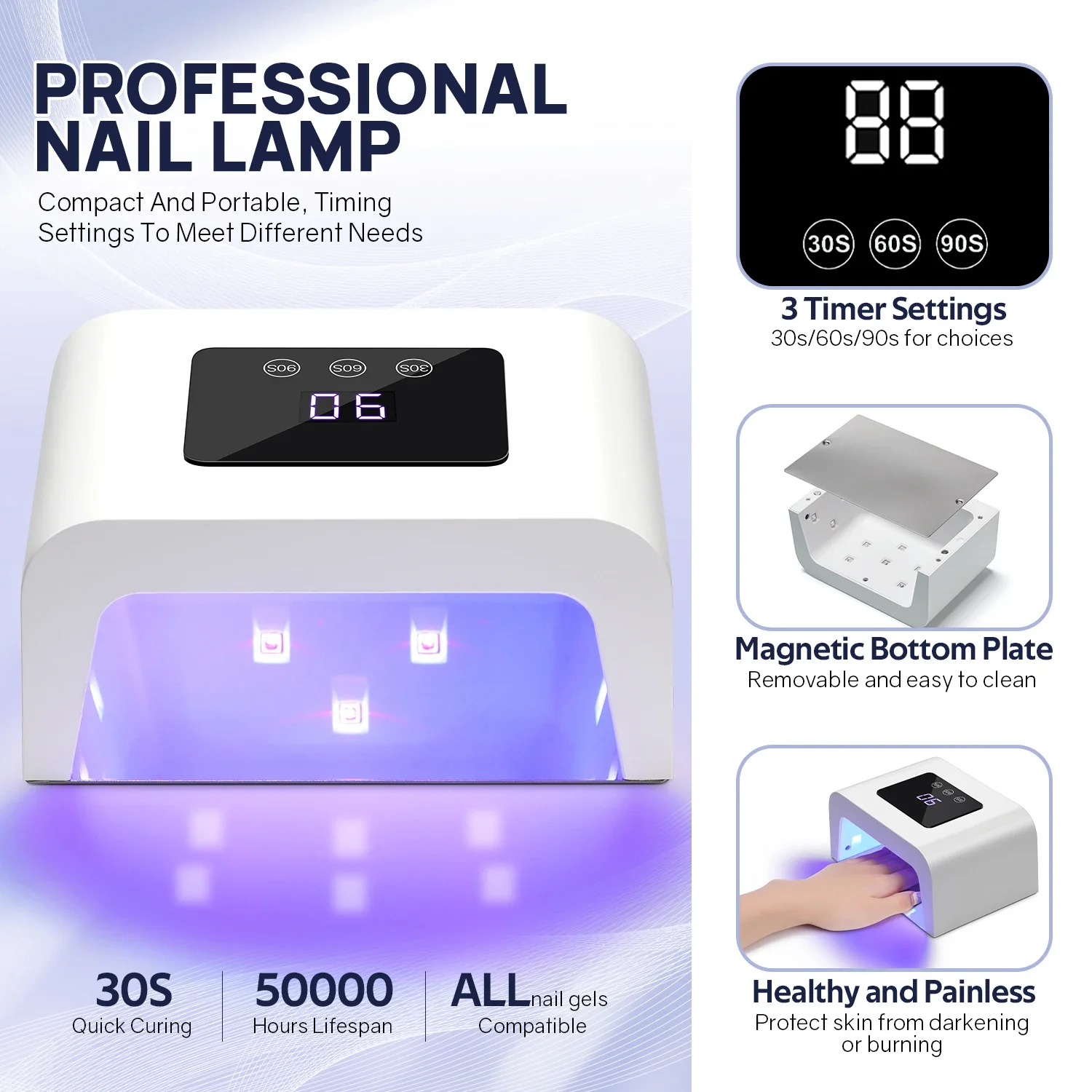 DianaBeauty UV LED Nail Lamp Professional 15 Leds Nail Dryer with Touch Screen UV Cabin for Nail Manicure Lamp USB Nail Tools