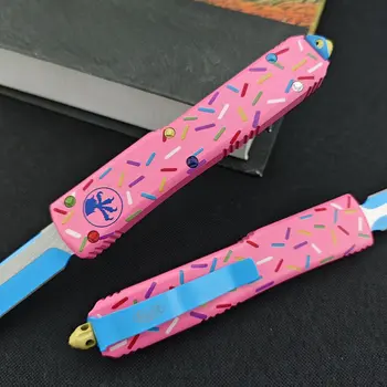 UT85 סופגנייה EDC רב-תכליתי סכין D2 להב T6 אלומיניום ידית חיצוני קמפינג טיולים הגנה עצמית נייד טקטי ציד סכיני 10 best sales בלואטק - №4