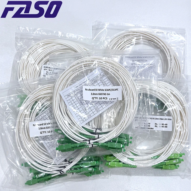 white-sc-apc-sc-apc-fiber-optic-patch-cord-singlemode-fiber-optic-garter-30mm-g652a2-lszh-fiber-optic-jumper-cable-1m-2m